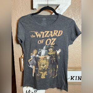 Radio Days Gray The Wizard of Oz Short Sleeve Shirt Size Large